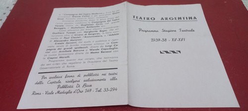 Programma stagione teatrale - programma,